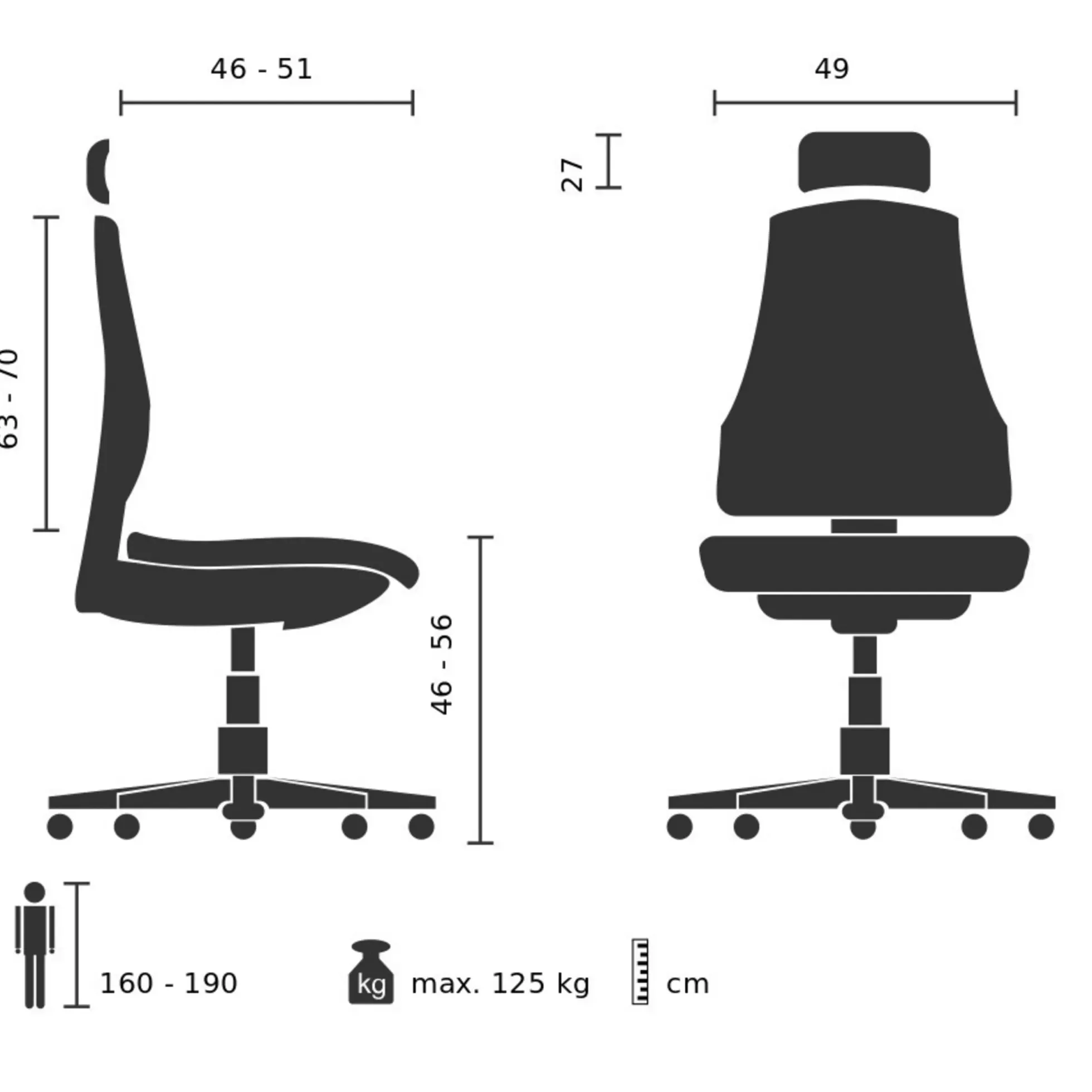 ZERO O1 AL L - High End Bürostuhl Rot