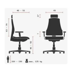 ZERO O1 AL L - High End Bürostuhl Schwarz