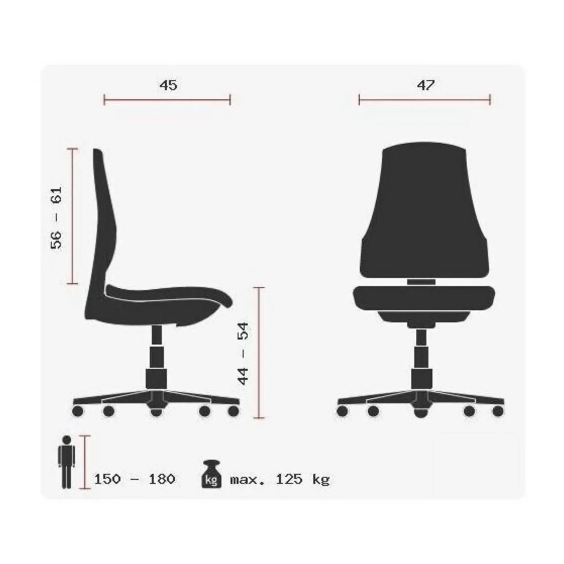 ZERO 30 - Profi Bürostuhl Bordeaux