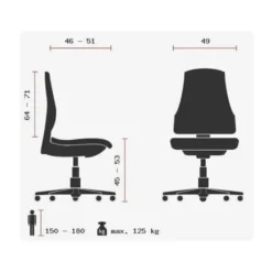 ZERO 17 - Profi Bürostuhl Schwarz