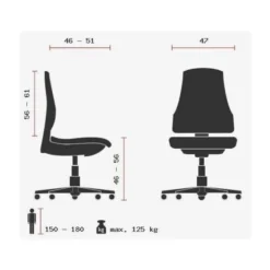 ZERO 12 - Profi Bürostuhl Schwarz