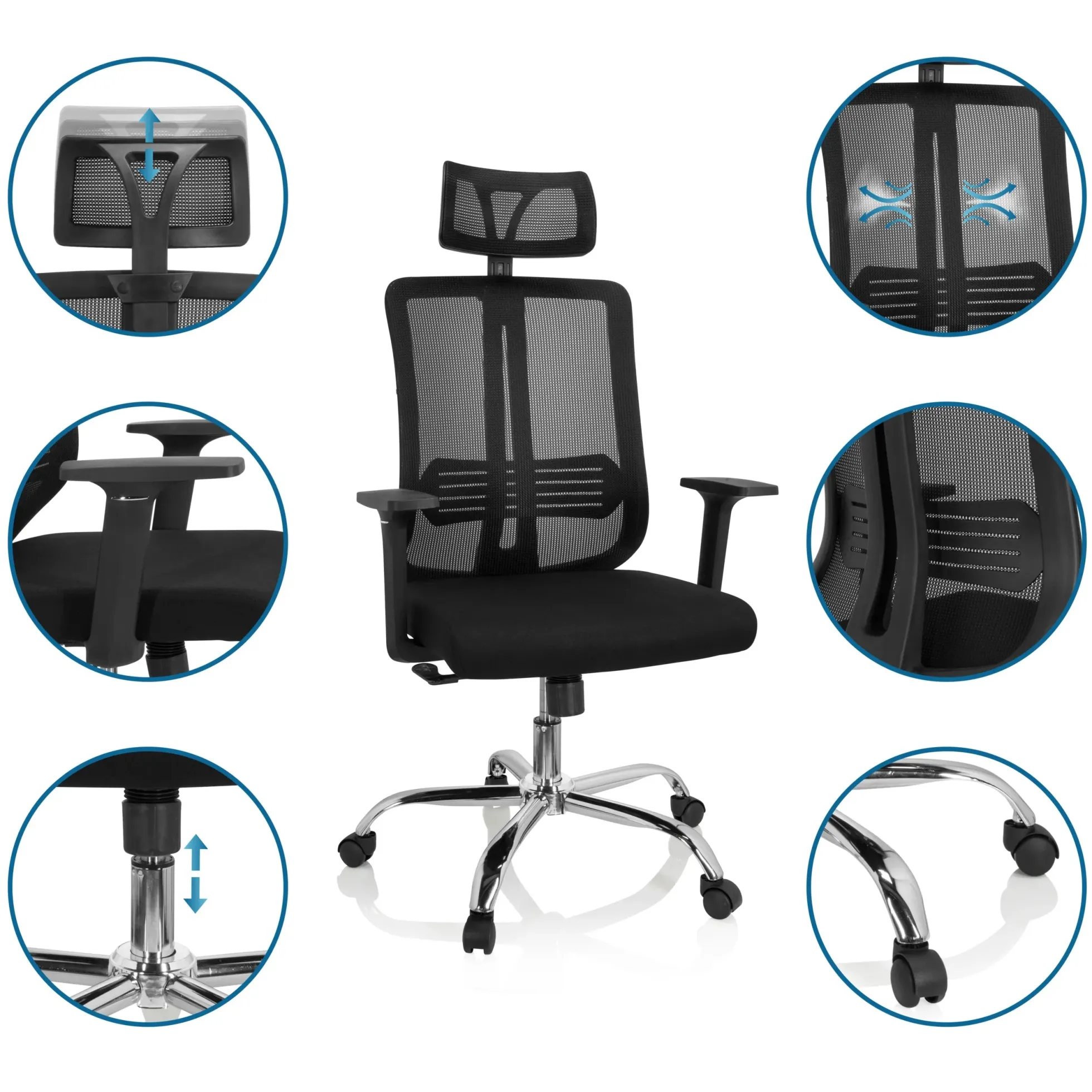 ZH 200 - Home Office Bürostuhl Schwarz