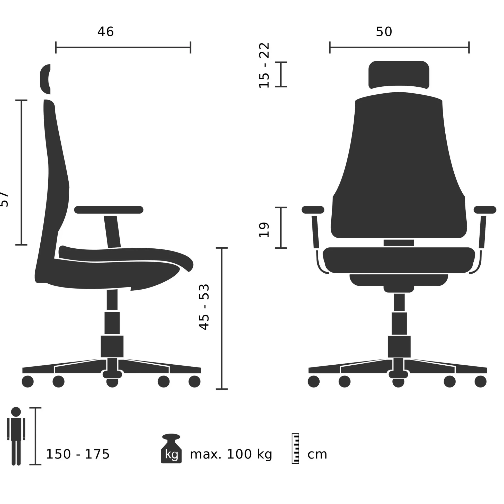 ZH 200 - Home Office Bürostuhl Schwarz